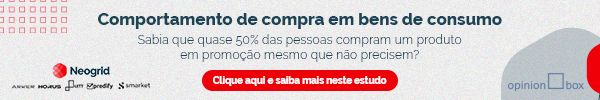 Sabia que quase 50% das pessoas compram um produto em promoção mesmo que não precisem?  Acesse aqui o estudo "Comportamento de compra em bens de consumo" e aproveite em sua estratégia customer centric.